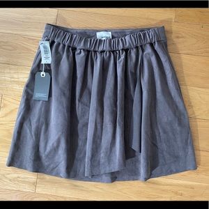WILFRED FREE FAUX SUEDE SKIRT -LARGE